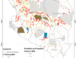 Collection and analysis of information from previous studies, and preparation of the First Stage report of the Hydroelectric Projects Portfolio of southern Peru.
